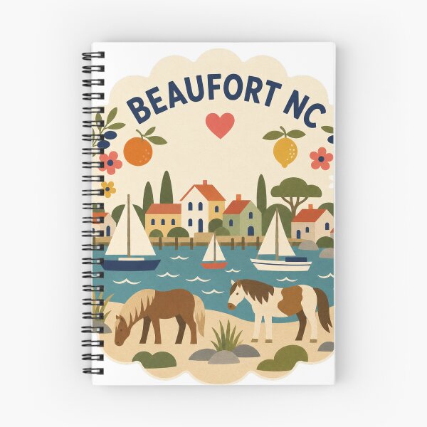 Item preview, Beaufort NC USA Travel Souvenir Modern Folk Art designed and sold by VisualArtsOasis.