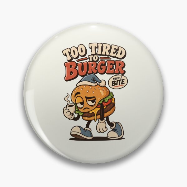 Item preview, Sleepy Burger Mascot Holding Coffee Cup designed and sold by HoopeStylee.