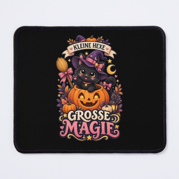 Item preview, Little witch, big magic – Cute Halloween cat for girls designed and sold by FreshPixelArt.