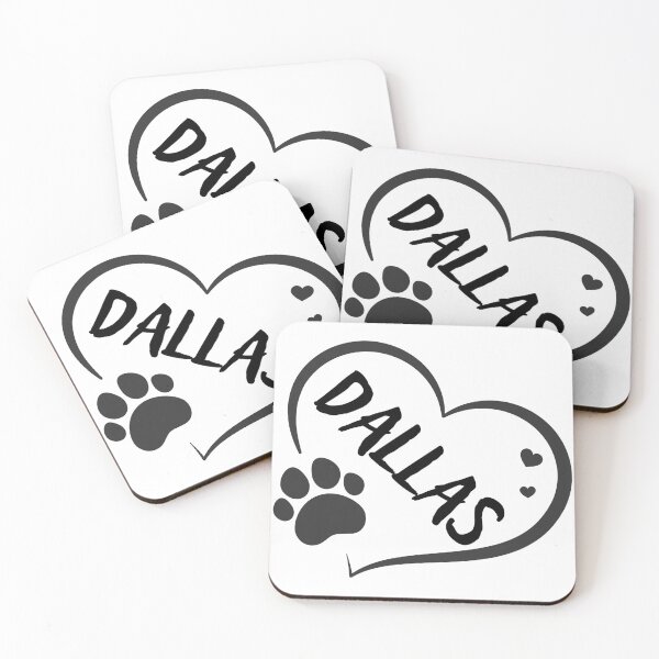 Aperçu de l'œuvre Dallas cat in a heart with a paw, great gift for dog or cat owners créée et vendue par OCS1337.