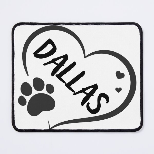 Item preview, Dallas cat in a heart with a paw, great gift for dog or cat owners designed and sold by OCS1337.