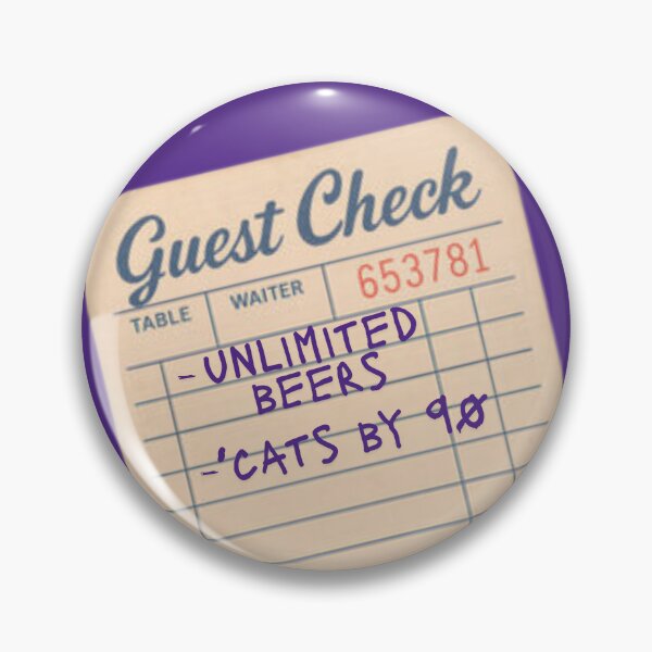 Item preview, Game Day Button- Guest Check designed and sold by artbydaph.