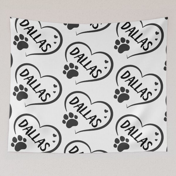 Item preview, Dallas cat in a heart with a paw, great gift for dog or cat owners  designed and sold by OCS1337.
