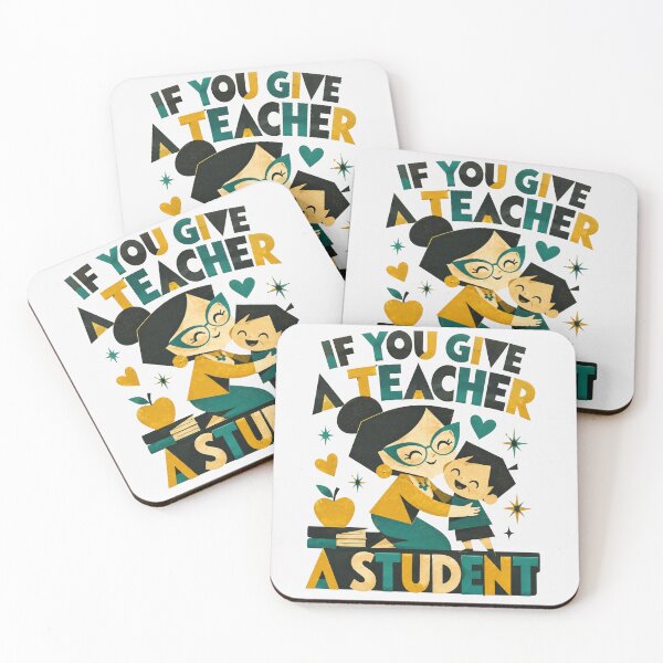 Item preview, If You Give A Teacher A Student Flat Cartoon Classroom Art Teacher Appreciation Gift for Teachers designed and sold by Nightarel.