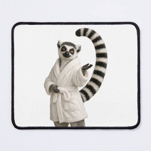 Item preview, Relaxing Bathrobe Ring Tailed Lemur designed and sold by Sillytoe.