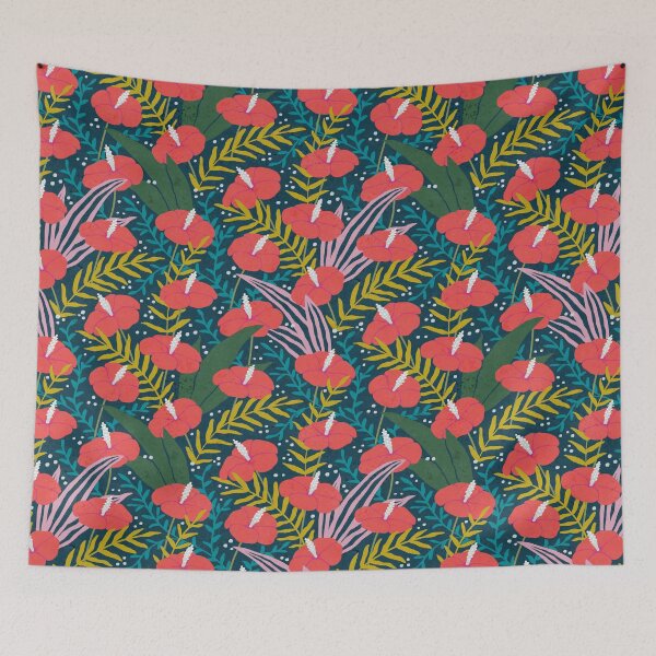 Item preview, Tropical Boho Hothouse Floral - 224654 designed and sold by knitetgantt.