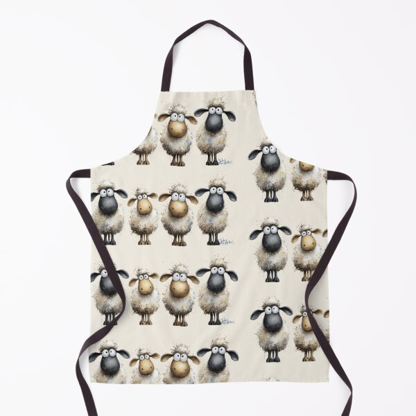 Item preview, Gorgeous Sheep ' Four Sheep in a Row ’ BY SHiRLeY MacARTHuR designed and sold by Shirley MacArthur Art.
