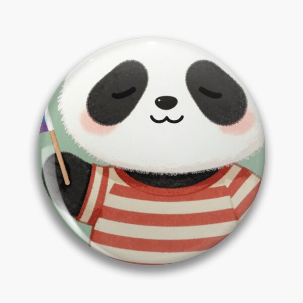 Item preview, Cute Hand Drawn Animal – Cozy Whimsical Illustration panda lgbt flag  designed and sold by Rooted & Co.