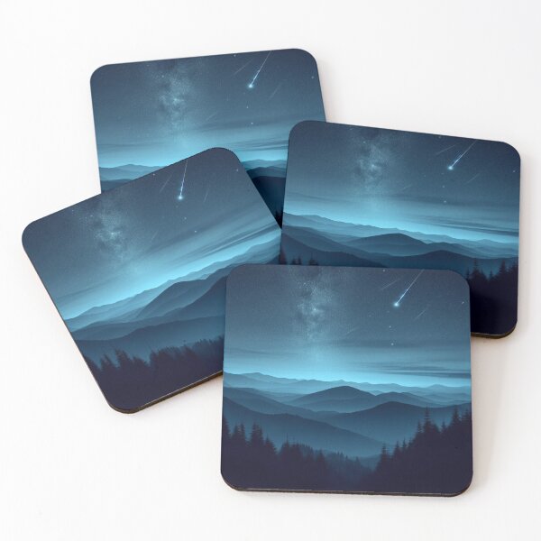 Item preview, Night sky in the mountains designed and sold by JALNERVION SHOP.
