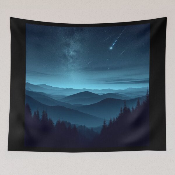 Item preview, Night sky in the mountains designed and sold by JALNERVION SHOP.