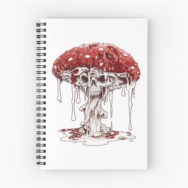 Item preview, Melting Mushroom Skull Art designed and sold by Biczekdziczek.