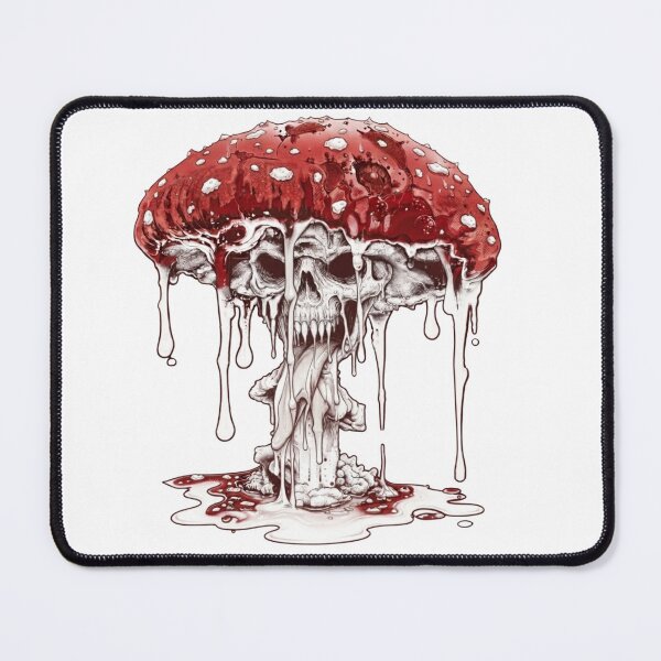 Item preview, Melting Mushroom Skull Art designed and sold by Biczekdziczek.