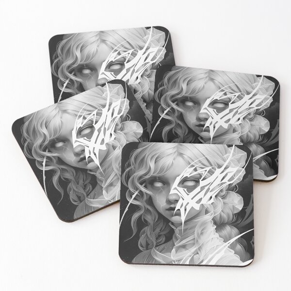 Item preview, Cyber Sigilism Dark Gothic Ghost Portrait designed and sold by iconiicc.