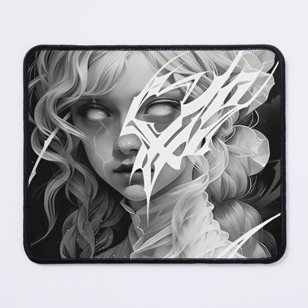 Item preview, Cyber Sigilism Dark Gothic Ghost Portrait designed and sold by iconiicc.