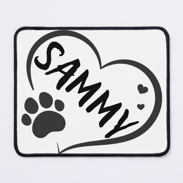 Item preview, Sammy cat in a heart with a paw, great gift for dog or cat owners designed and sold by OCS1337.