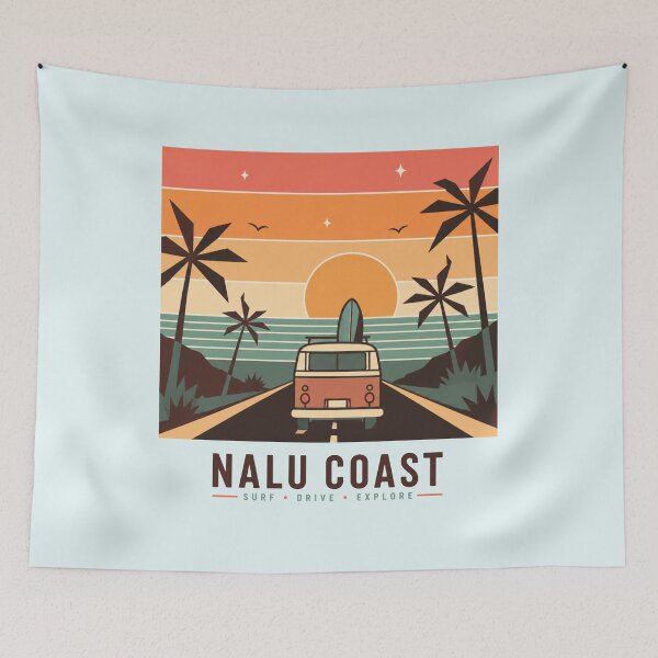 Item preview, Nalu Coast Surf Drive Explore | Geometric Surf Van Ocean Sunset Design  designed and sold by Nalu Coast.