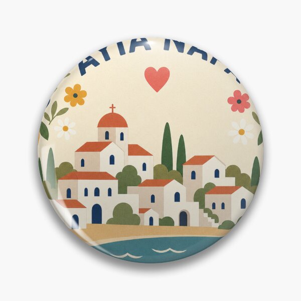 Item preview, Ayia Napa Cyprus Travel Souvenir Modern Folk Art designed and sold by VisualArtsOasis.