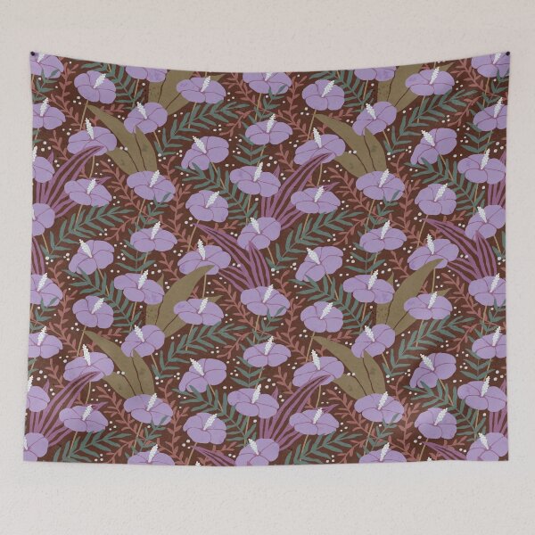 Item preview, Tropical Boho Hothouse Floral - 5b392e designed and sold by knitetgantt.