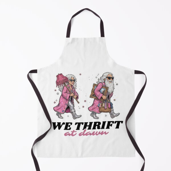 Item preview, We Thrift At Dawn - Funny Thrift Couple Wizard and Witch designed and sold by Neurospicy Trolls.