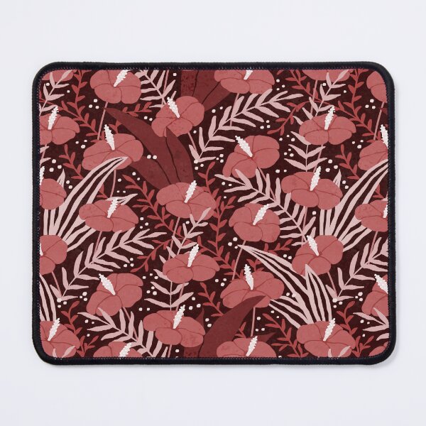 Item preview, Tropical Boho Hothouse Floral - 3f1b1b designed and sold by knitetgantt.