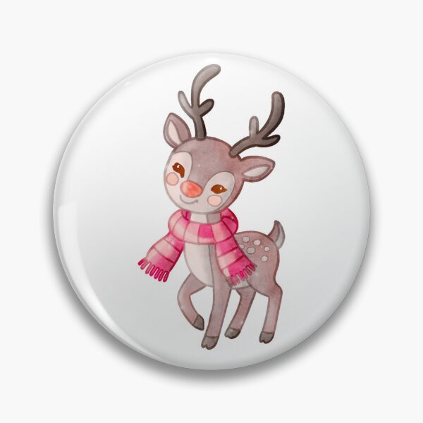Item preview, Cute Reindeer Red Scarf Winter Digital Art designed and sold by Cosplay Evolution.