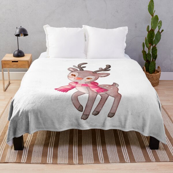 Item preview, Cute Reindeer Red Scarf Winter Digital Art designed and sold by Cosplay Evolution.