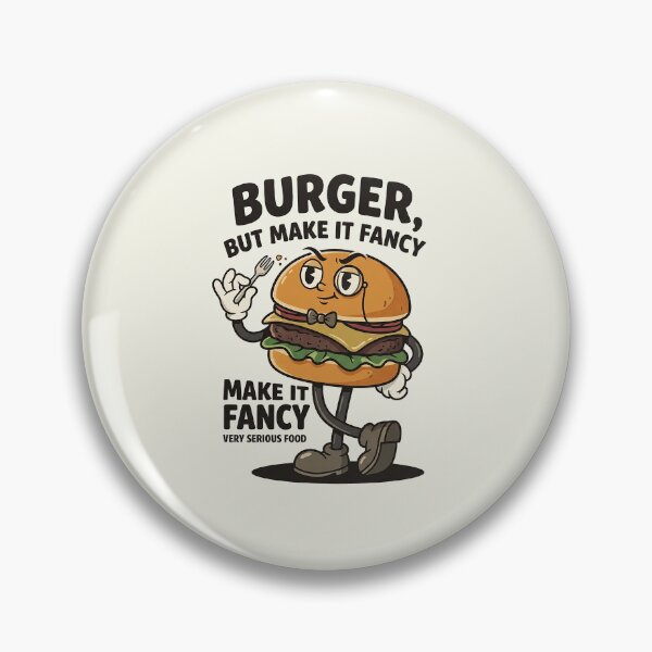 Item preview, Fancy Gourmet Burger With Monocle designed and sold by HoopeStylee.