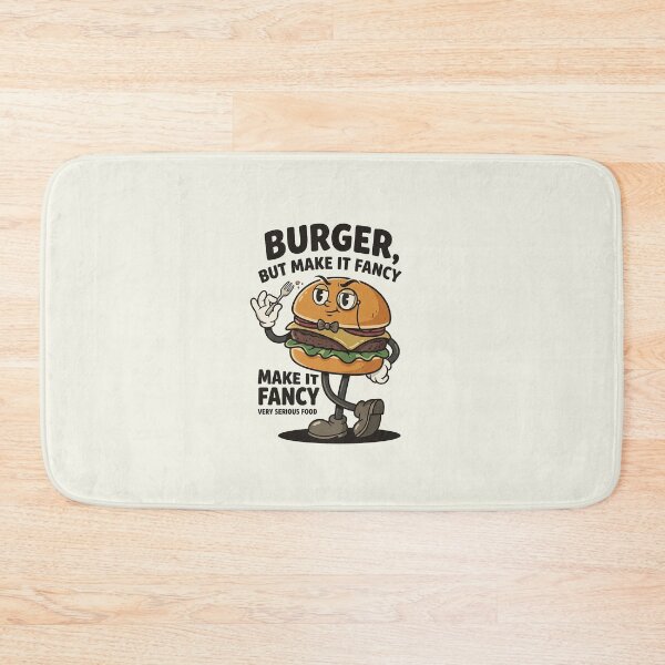 Item preview, Fancy Gourmet Burger With Monocle designed and sold by HoopeStylee.