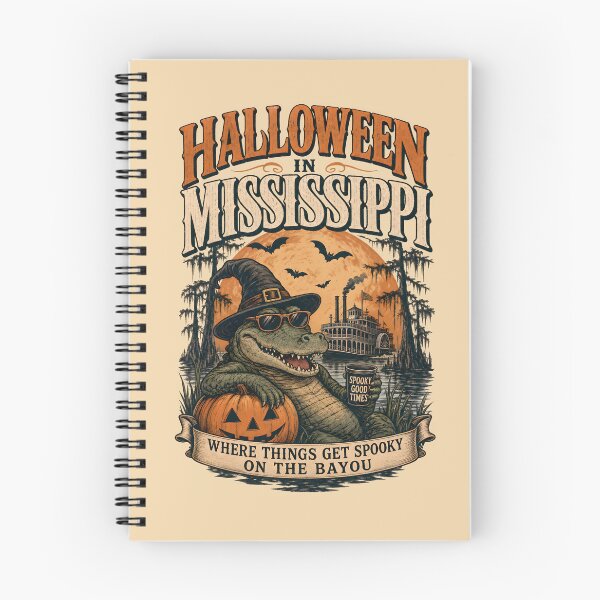 Item preview, Where things get spooky on the bayou - Halloween in Mississippi designed and sold by ParadoxParadox.