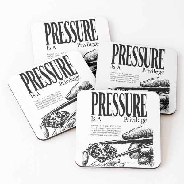 Item preview, Pressure Is A Privilege Motivation Quote designed and sold by -DEEWOLF-.