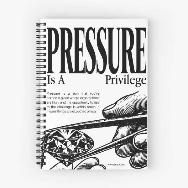 Item preview, Pressure Is A Privilege Motivation Quote designed and sold by -DEEWOLF-.