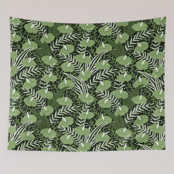 Item preview, Tropical Boho Hothouse Floral - 222b1a designed and sold by knitetgantt.