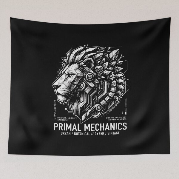 Item preview, Primal Mechanics – Cybernetic Lion Graphic designed and sold by Biczekdziczek.