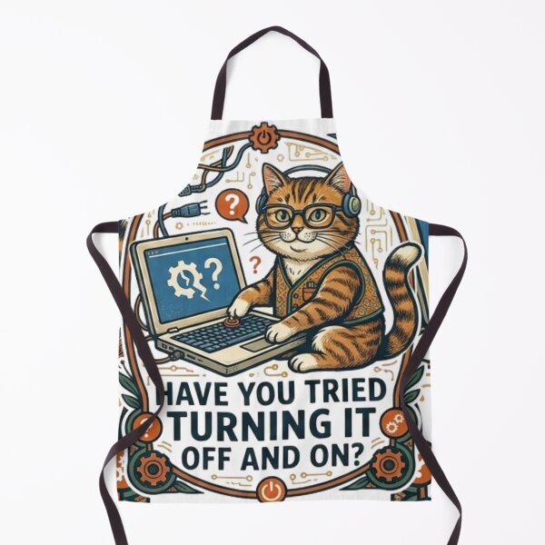 Item preview, Funny Cat IT Tech Support Have You Tried Turning It Off And On designed and sold by Wear Sculpt.