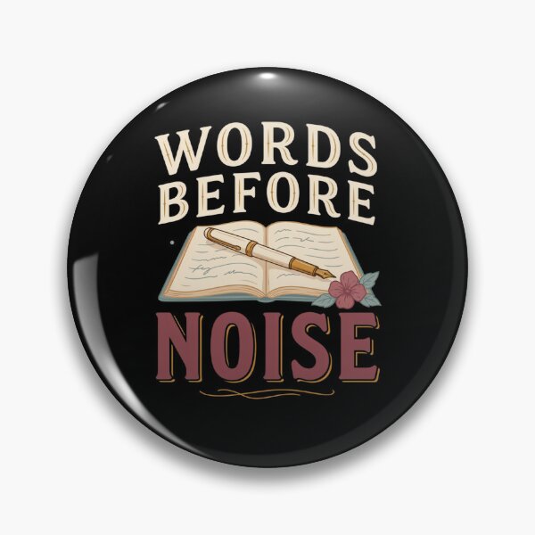 Item preview, Words Before Noise T Shirt, Writer Aesthetic Shirt, Literary Tee, Poet Gift, Book Lover Shirt designed and sold by Daily Mood Tees.