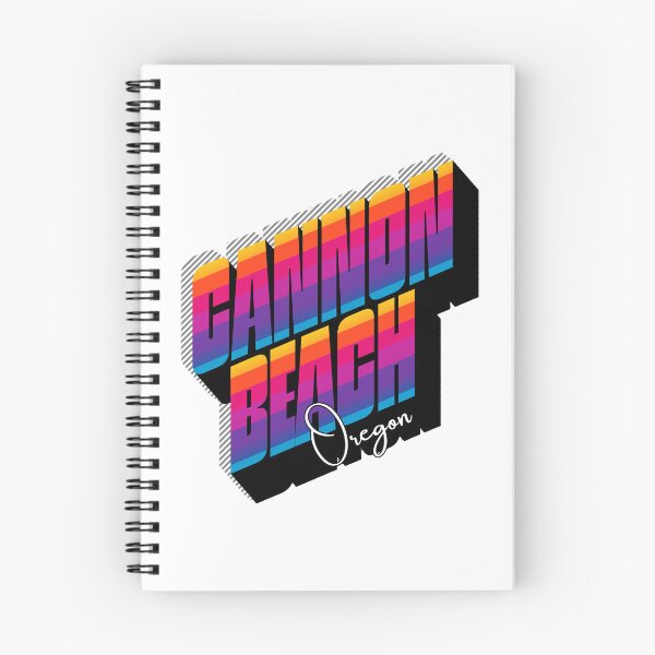 Item preview, Cannon Beach Oregon Retro Sunset 80s Vintage Travel T-Shirt Design designed and sold by DonnaRaine.