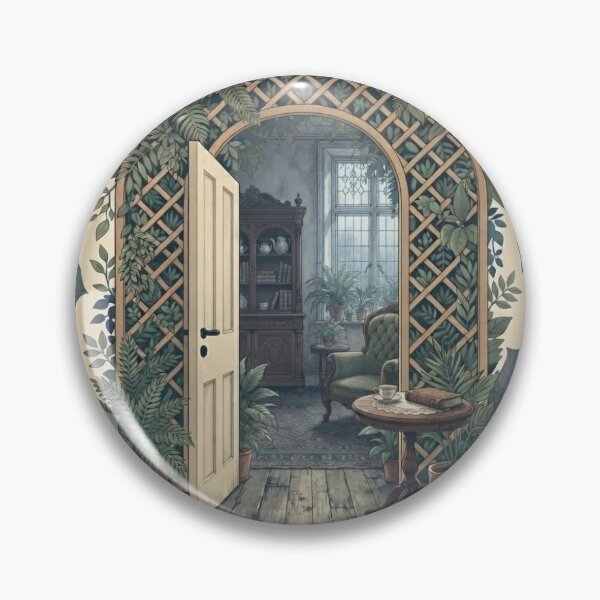 Item preview, Victorian Conservatory Garden Room Behind an Ivy Arch designed and sold by StandlyStudio.
