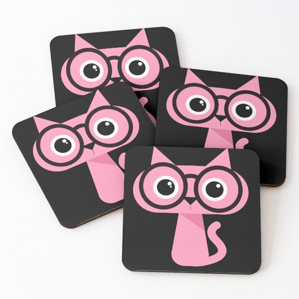 Item preview, Cute Nerdy Cat with Glasses designed and sold by chaaval.