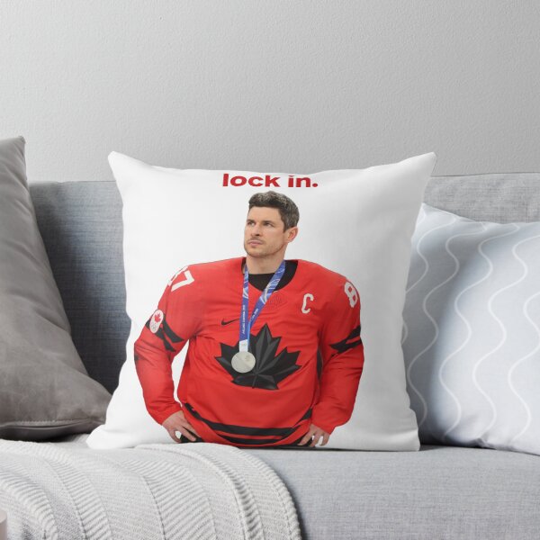 Artikelvorschau, Sidney Crosby Captain Canada Lock In Pappfigur entworfen und verkauft von Ferne Reacts.
