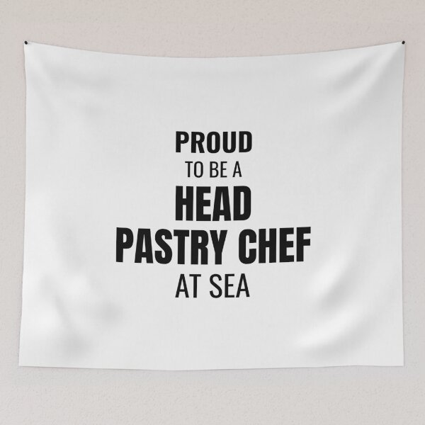 Item preview, Proud to be a Head Pastry Chef at Sea (Black) designed and sold by ShipCrewNation.