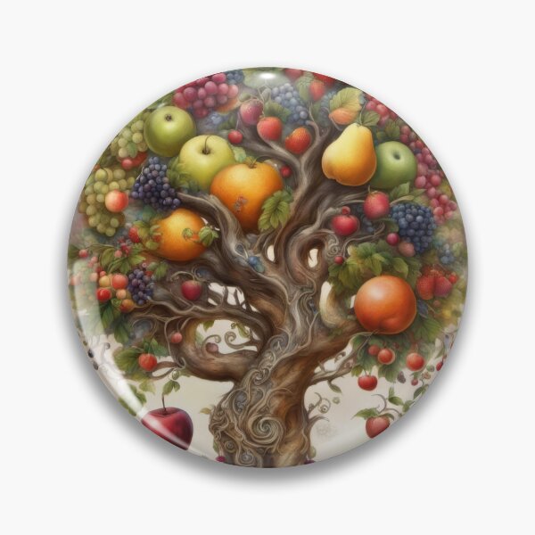 Item preview, Fruit Tree of Life Fantasy Botanical Art designed and sold by pinkal.