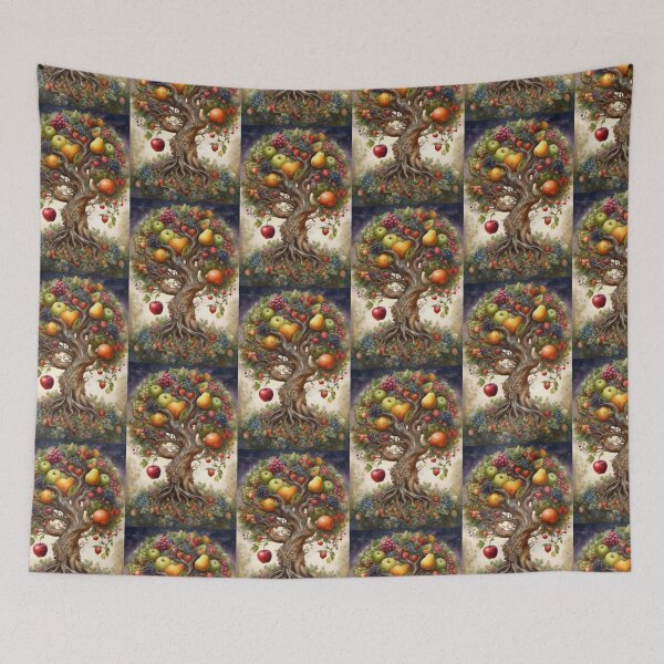 Item preview, Fruit Tree of Life Fantasy Botanical Art designed and sold by pinkal.