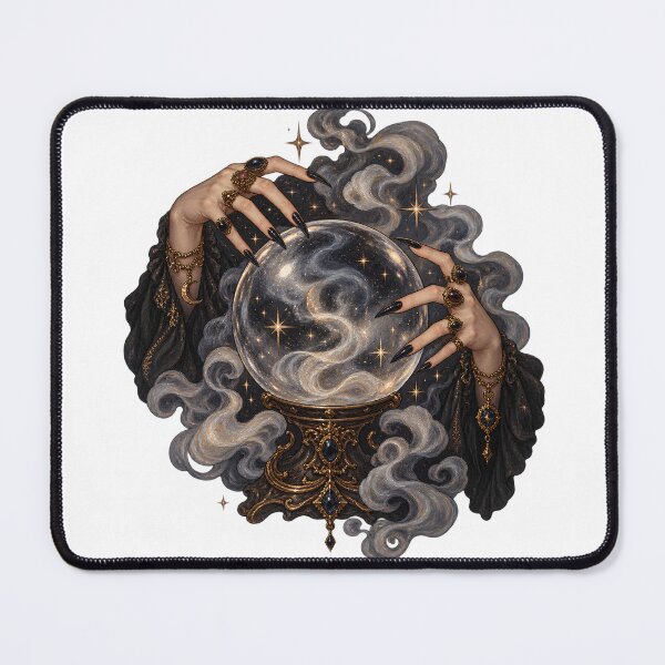 Item preview, Witchy Hands Crystal Ball - Dark Academia Fortune Teller Gothic designed and sold by Neurospicy Trolls.