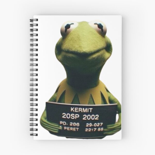 Item preview, Kermit Mugshot Funny Frog Meme Booking Photo designed and sold by otaku.edwardj.