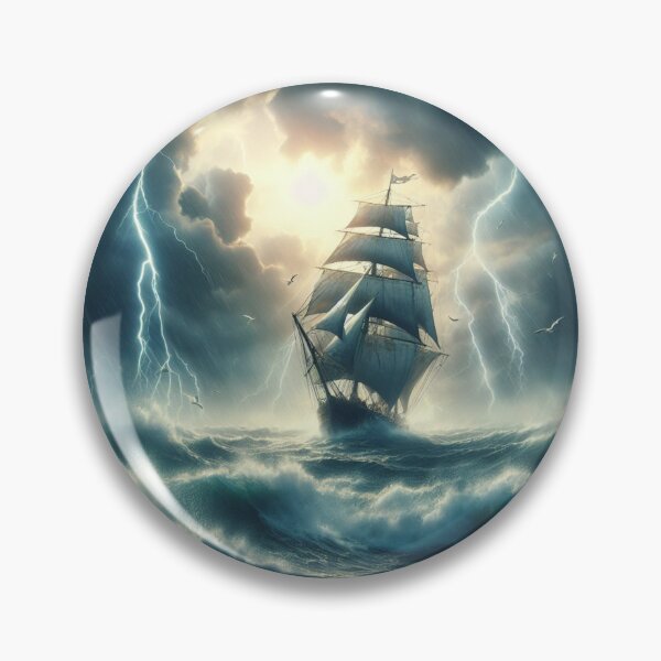 Item preview, Ship fighting the storm designed and sold by JALNERVION SHOP.