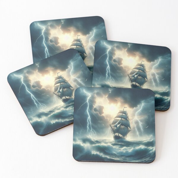Item preview, Ship fighting the storm designed and sold by JALNERVION SHOP.