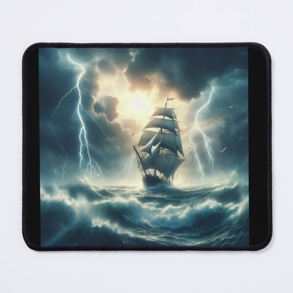 Item preview, Ship fighting the storm designed and sold by JALNERVION SHOP.