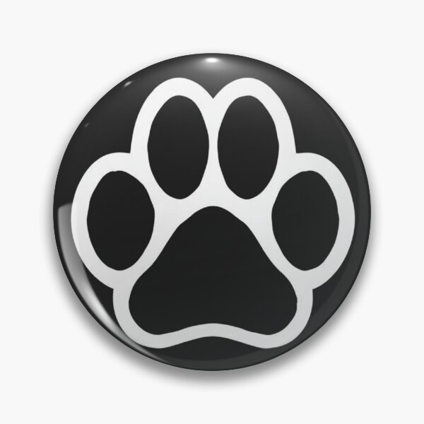 Item preview, Black and White Dog Paw Print designed and sold by AmbientArtCo.