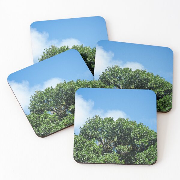 Item preview, Vibrant Green Tree Canopy Against a Clear Blue Summer Sky designed and sold by ThaCriações.