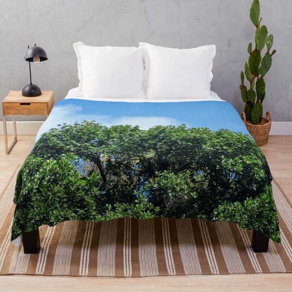 Item preview, Vibrant Green Tree Canopy Against a Clear Blue Summer Sky designed and sold by ThaCriações.